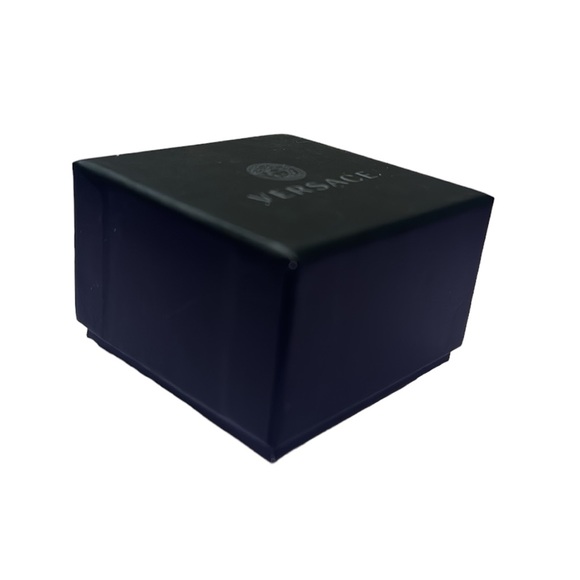 Authentic 2 Versace Empty Black GIFT BOX Logo for Jewelry, Ring, Necklace, Earri - Picture 5 of 9